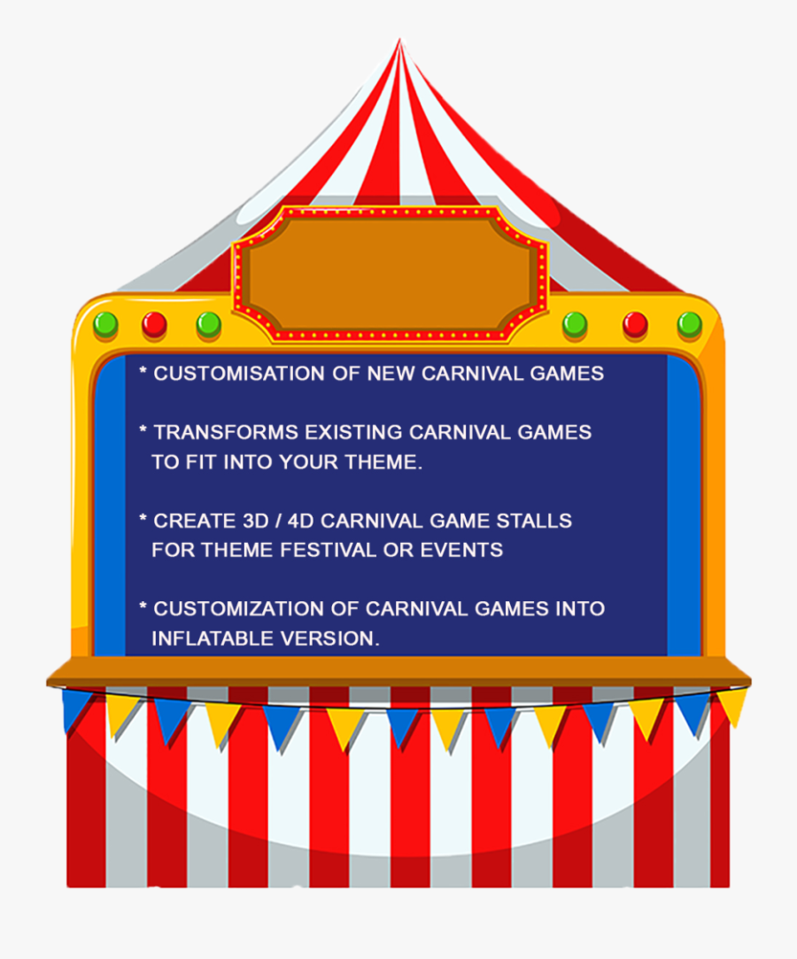 Booth Clipart Kids Carnival Games - Carnival Games Clip Art, Transparent Clipart