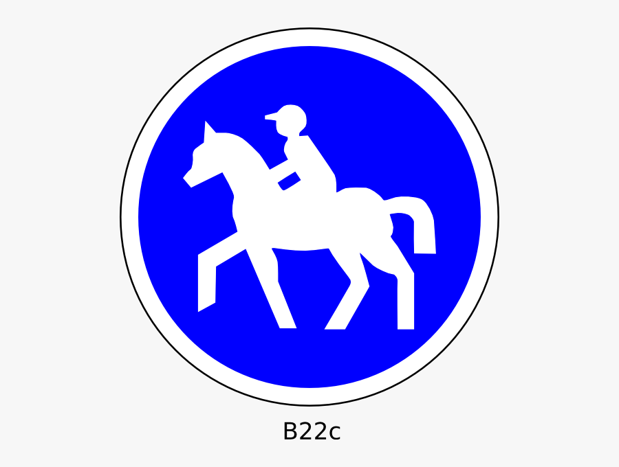 Horse Riding Sign, Transparent Clipart