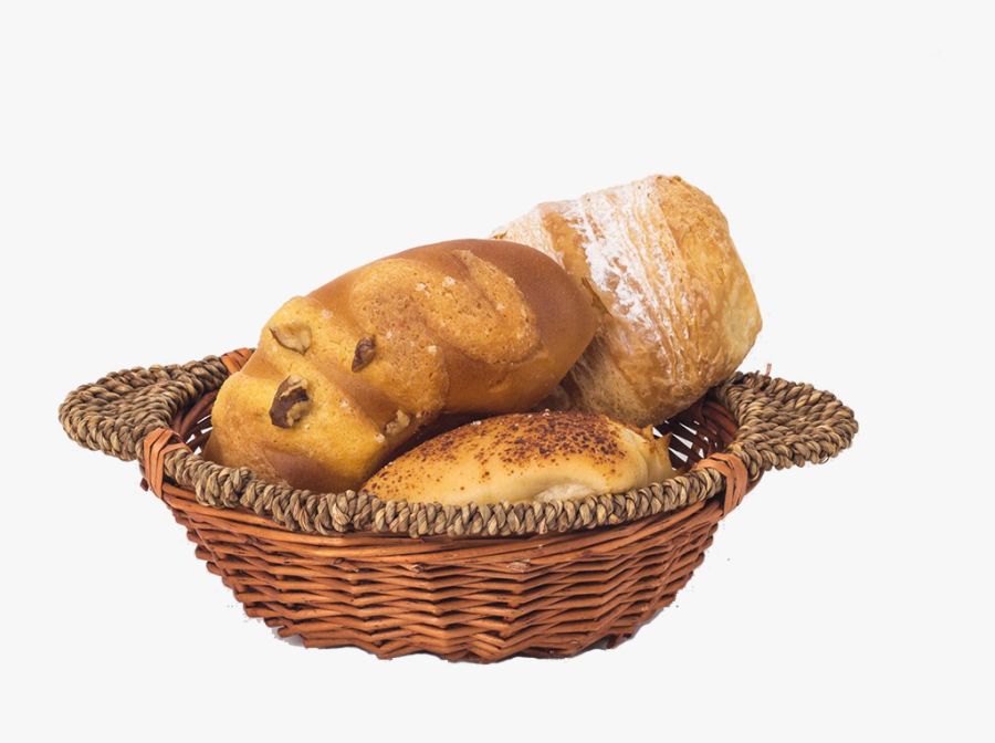 Croissant Basket Of Bread Breakfast Pain Au Chocolat - Pain Au Chocolat, Transparent Clipart