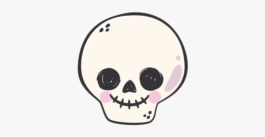 #halloween #happyhalloween #calavera #cute #kawaii - Calavera Kawaii, Transparent Clipart