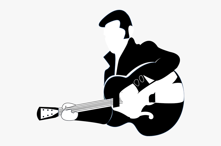 Elvis Clipart Musician - Musician Black And White Icon, Transparent Clipart