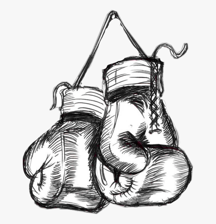 #gloves - Boxing Gloves Pencil Drawing, Transparent Clipart