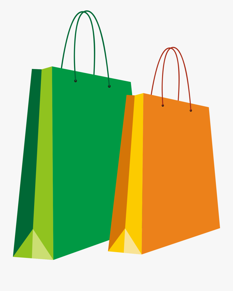 Shopping Bags Clipart Transparent Png , Png Download - Shopping Paper Bags Png, Transparent Clipart