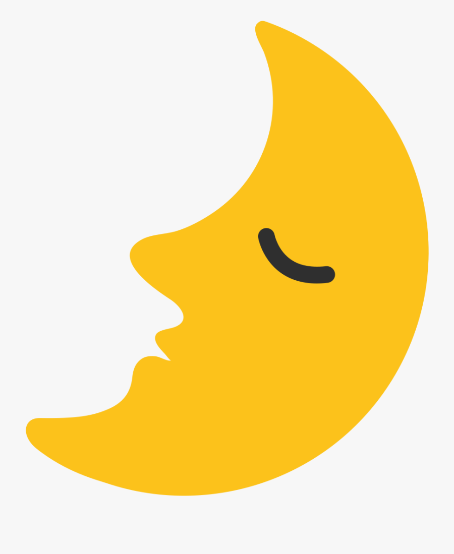 Crescent Moon Emoji Png - Moon With Face Icon , Free Transparent ...