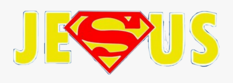#jesus #god #superman #superhero #hero #christ #savior - Superman Logo No Background, Transparent Clipart