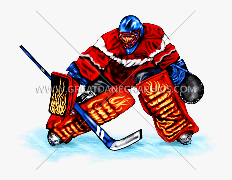 Goalie Block Production Ready - Hockey Art Png, Transparent Clipart
