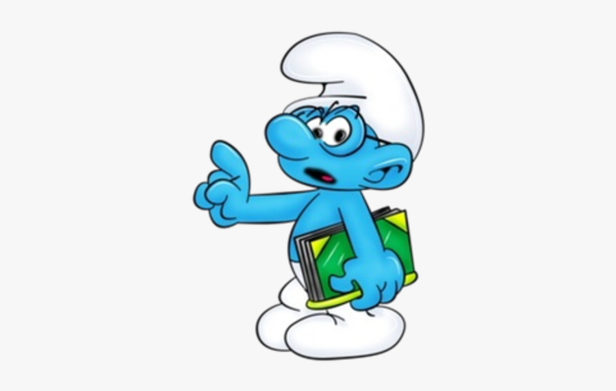 Brainy Smurf, Transparent Clipart