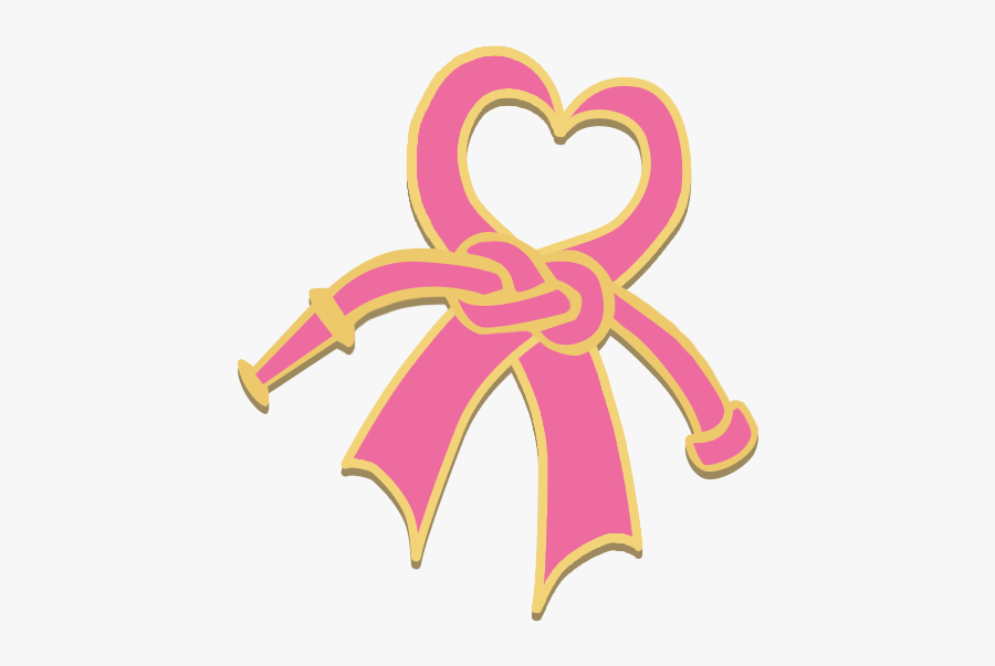 Ribbon Clipart Breast Cancer - Heart, Transparent Clipart