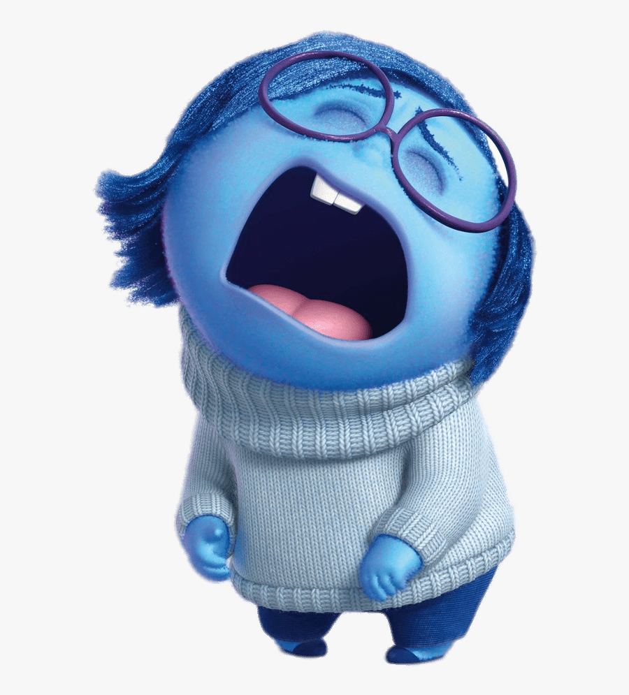 Sadness Crying - Sadness Inside Out Characters, Transparent Clipart