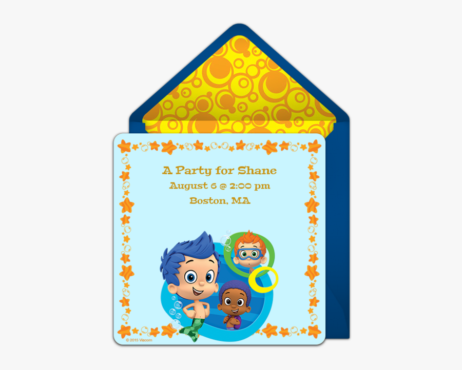 Bubble Guppies 1st Birthday Invites For Boys, Transparent Clipart