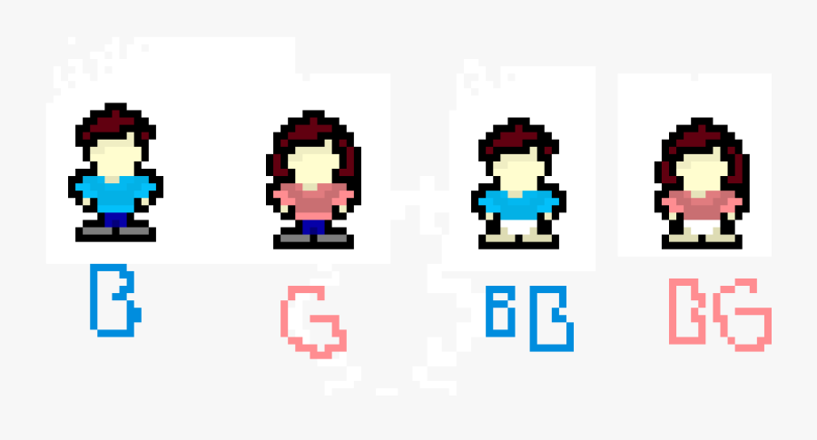 Making A Simple Sprite From Boy To Girl To Baby Clipart, Transparent Clipart