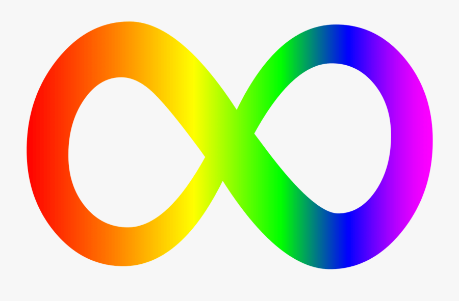 Infinity Symbol Rainbow - Autism Symbol, Transparent Clipart