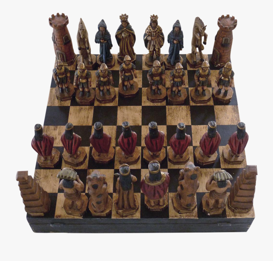 Clip Art Vintage Mexican Hand Carved - Chess, Transparent Clipart