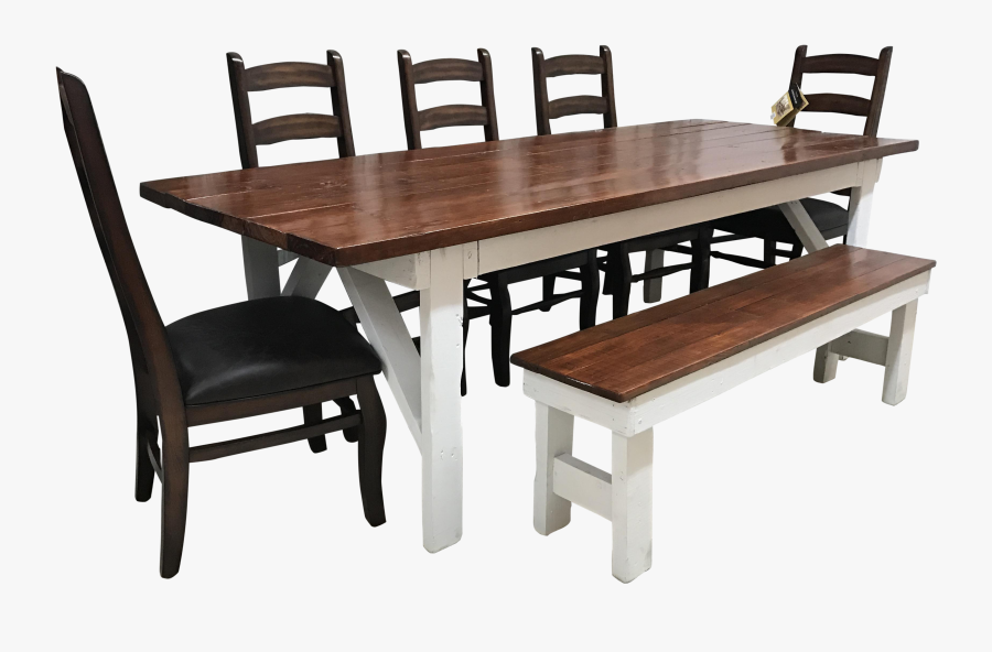 Clip Art Contemporary Custom Handmade Farm - Kitchen & Dining Room Table, Transparent Clipart