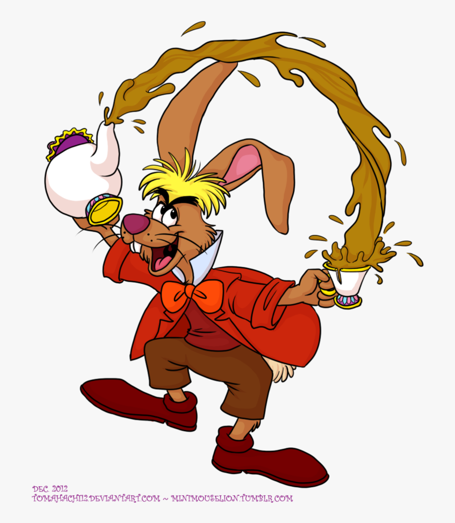 Freddy Clipart Mad - March Hare Alice In Wonderland Cartoon, Transparent Clipart
