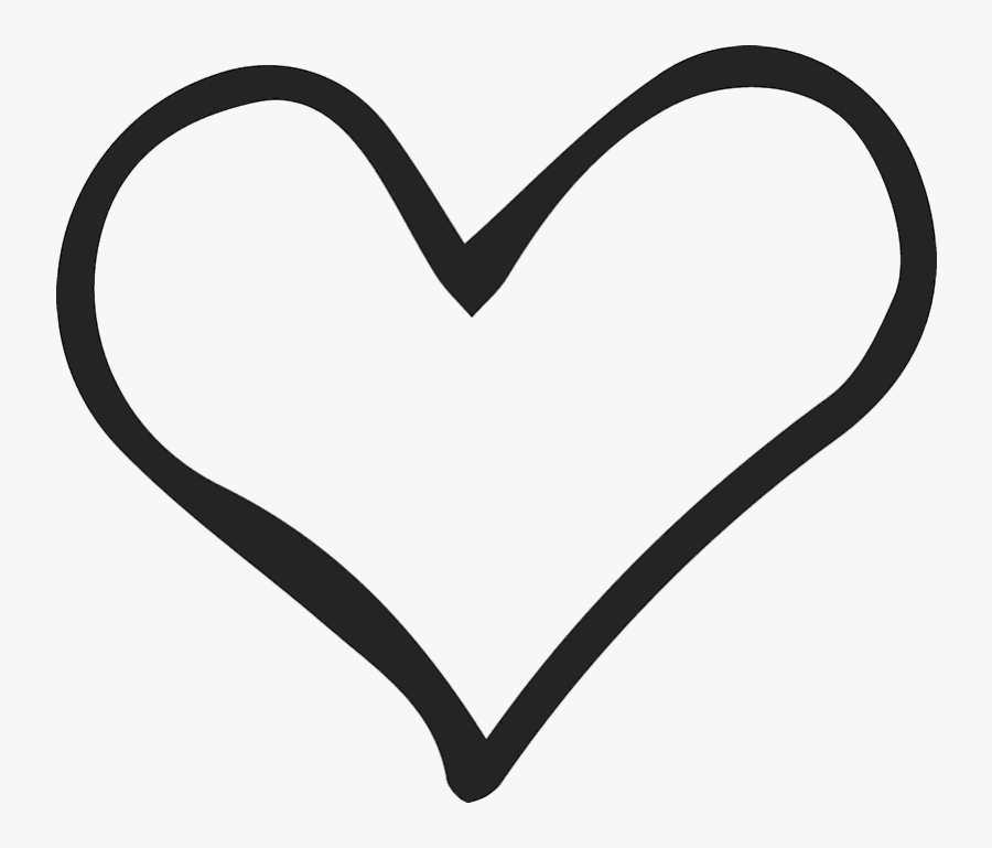 Sketched Heart Png, Transparent Clipart