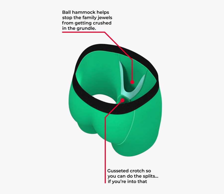 The Green Grundle - Hot Dog Ball Hammock, Transparent Clipart
