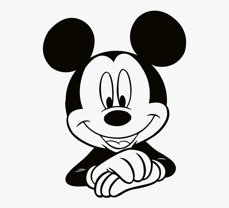 Micky Mouse Created On Illustrator - Mickey And Minnie Mouse Head, Transparent Clipart