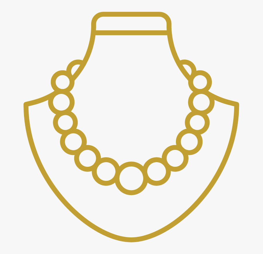 Necklace Icon Png , Png Download - Jewelry Clipart Png Black And White, Transparent Clipart