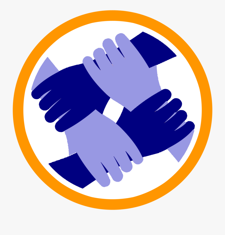 No One Way To Help Our Neighbors - Helping Hands Logo Png, Transparent Clipart