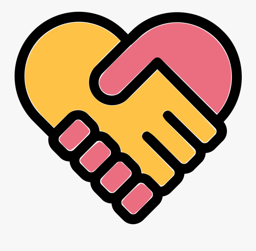 Ukti We Invite Talented - Holding Hands Heart Logo, Transparent Clipart