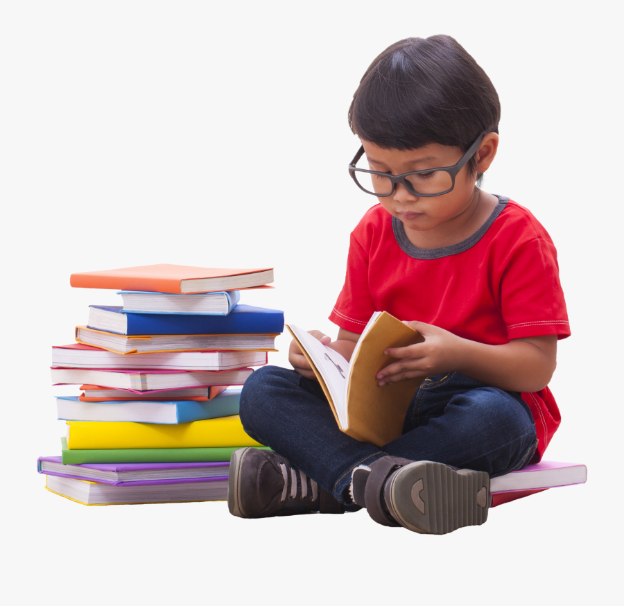 Transparent Person Reading Book Clipart - Boy Reading A Book Transparent Background, Transparent Clipart