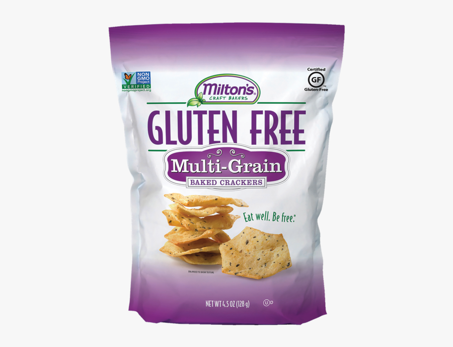 Milton"s Gluten Free Multi-grain Baked Crackers - Potato Chip, Transparent Clipart