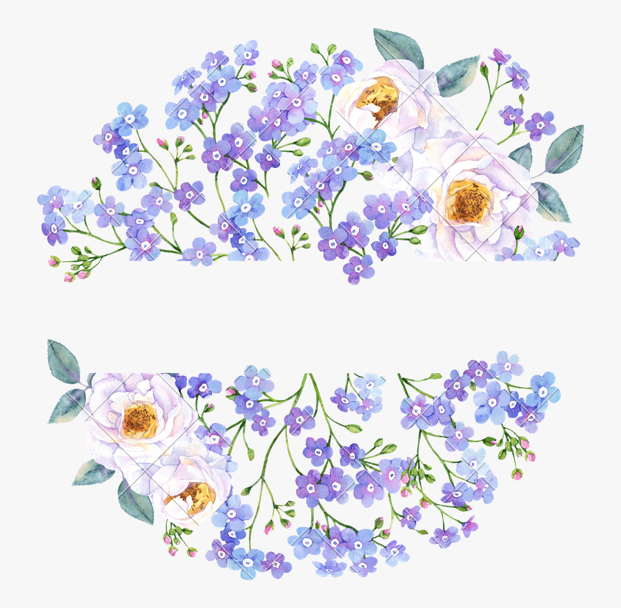 Forget Me Not Flower Round Banner Flower Bouquet Free Transparent Clipart Clipartkey