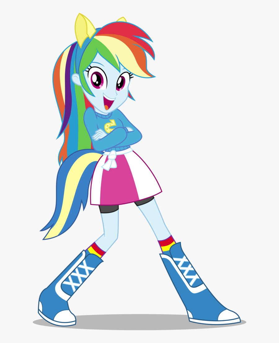 Rainbow Dash Pony Girl Clipart , Png Download - My Little Pony Rainbow Dash Girl, Transparent Clipart