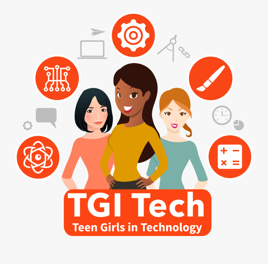 Girls In Technology, Transparent Clipart