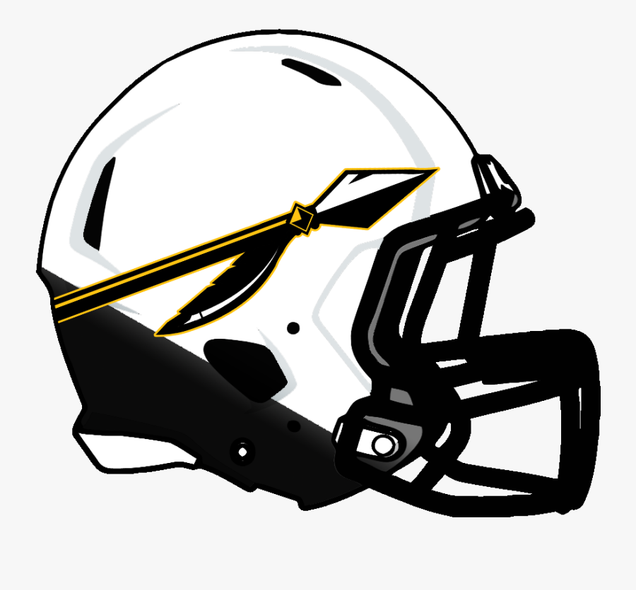 West Virginia Football Helmet Logo Clipart , Png Download - Black Football Helmet Vector, Transparent Clipart