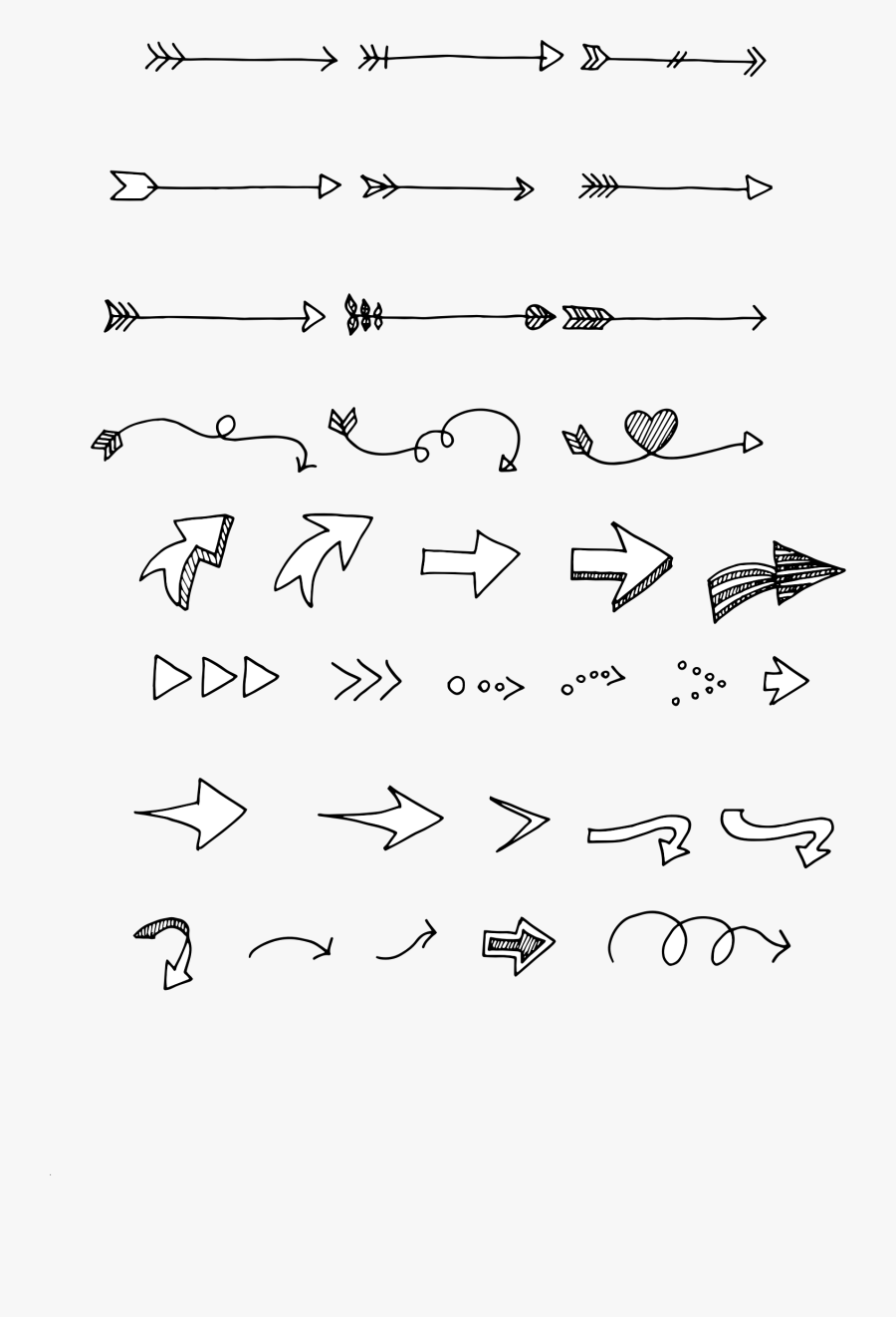 Hand Draw Arrows Clip Arts - Draw Arrows, Transparent Clipart