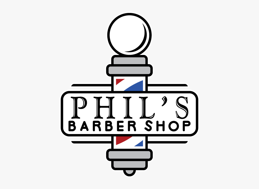 Phil"s Barber Shop, Transparent Clipart