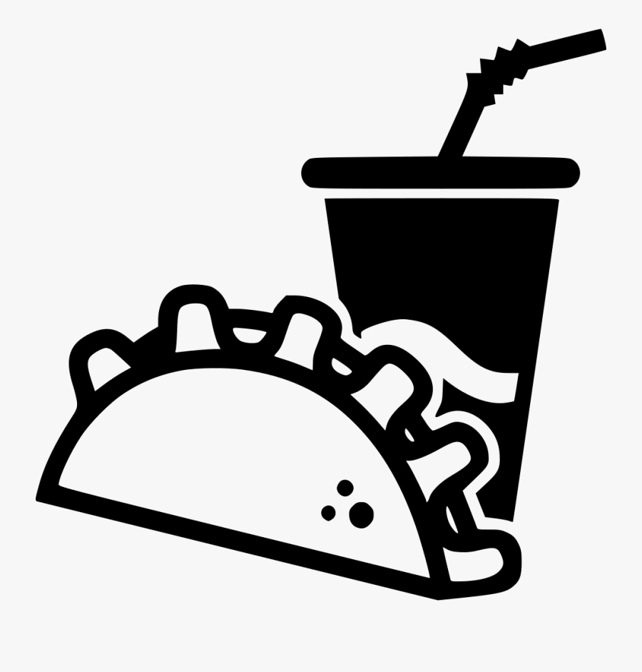 Taco Mexican Paper Cup Soda - Icon Of Drink Cup, Transparent Clipart