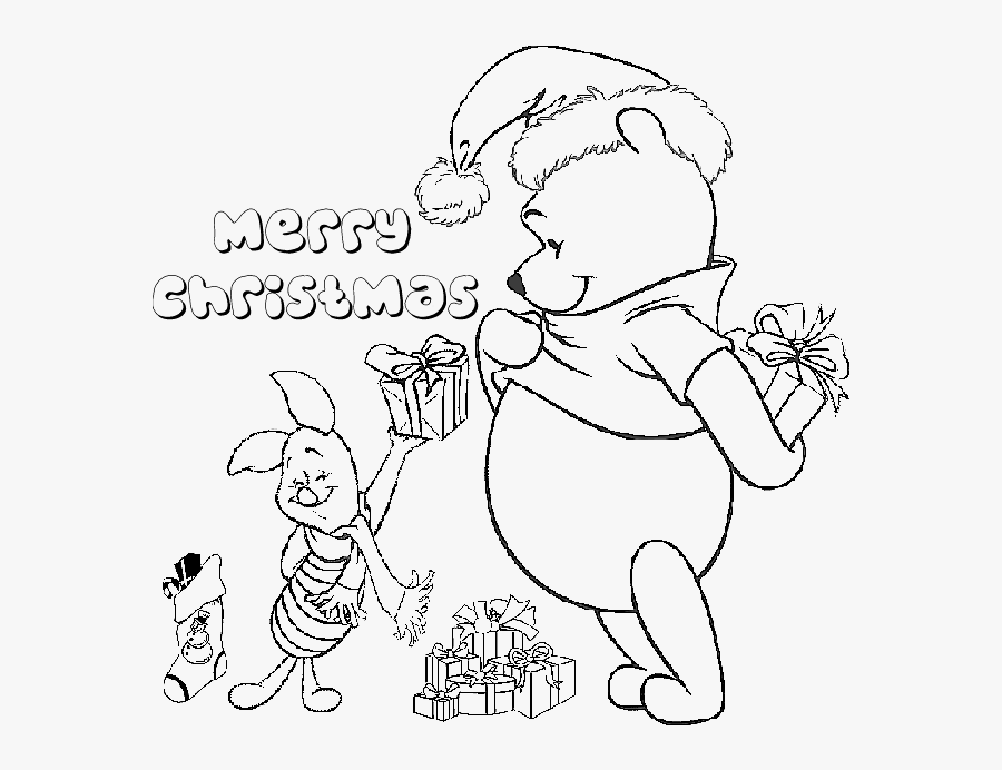 Nativity Drawing Colouring - Winnie The Pooh Christmas Drawings, Transparent Clipart