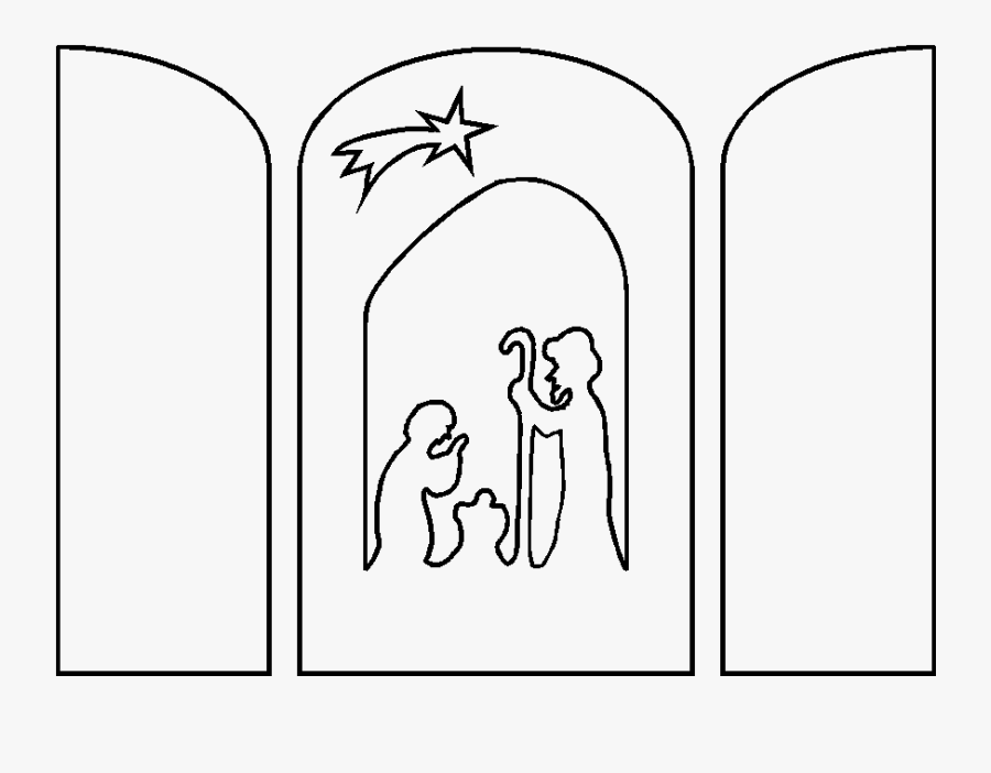 Transparent Templete Christmas Room, Christmas Nativity, - Cartoon, Transparent Clipart