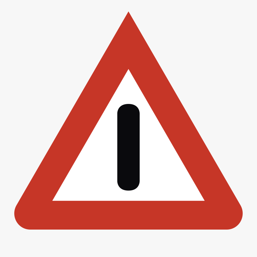 Exclamation Mark In Red Triangle Clipart , Png Download - Warning Sign Svg, Transparent Clipart