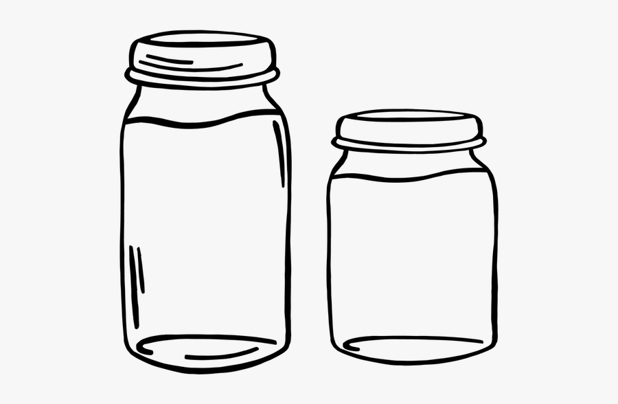 Mason Jar, Jar, Container, Glass, Jam, Food, Clip Art - Clip Art Glass Container, Transparent Clipart