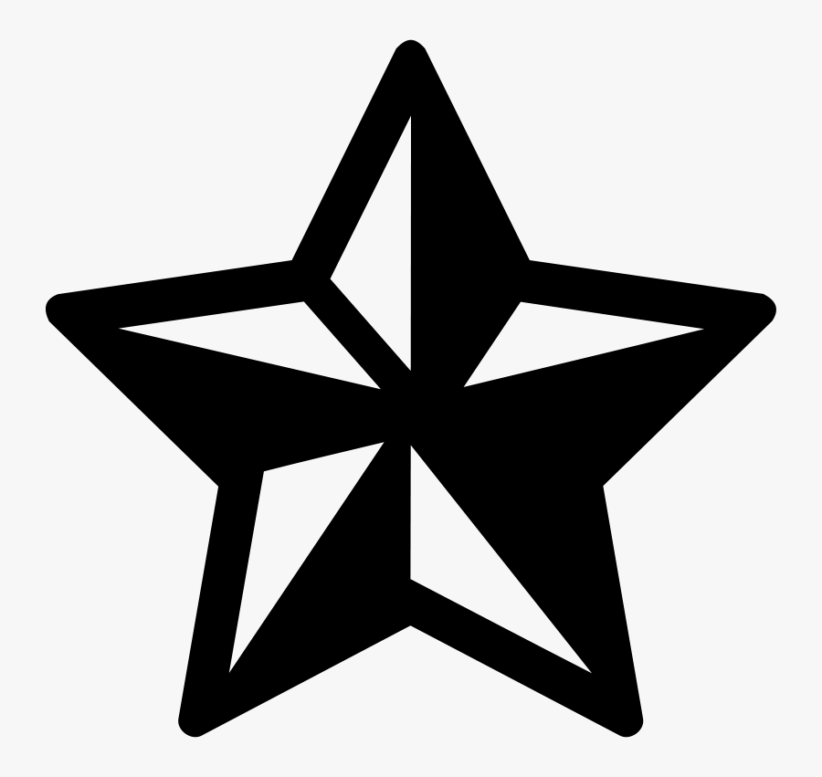 Star Polygons In Art And Culture Pictogram Symbol Computer - Star Objects Black And White, Transparent Clipart