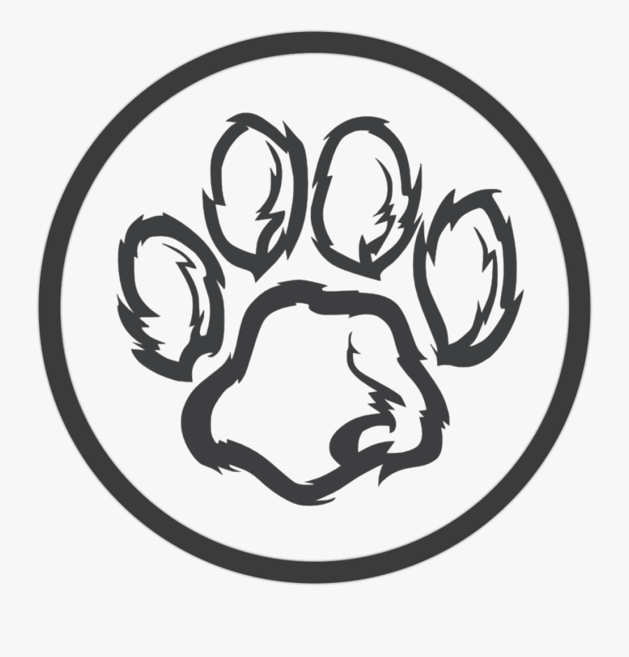 Lion Paw Print - Wildcat Paw Print Clipart, Transparent Clipart