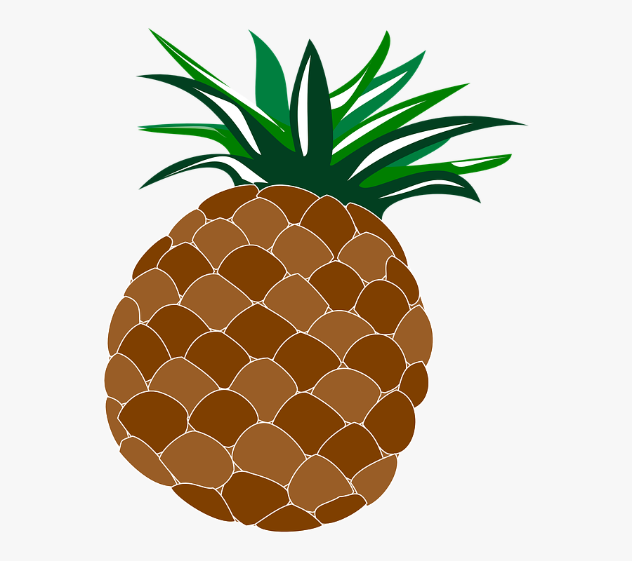 Pineapple, Food, Fruit, Hawaii, Hawaiian, Luau - Hawaiian Clipart, Transparent Clipart