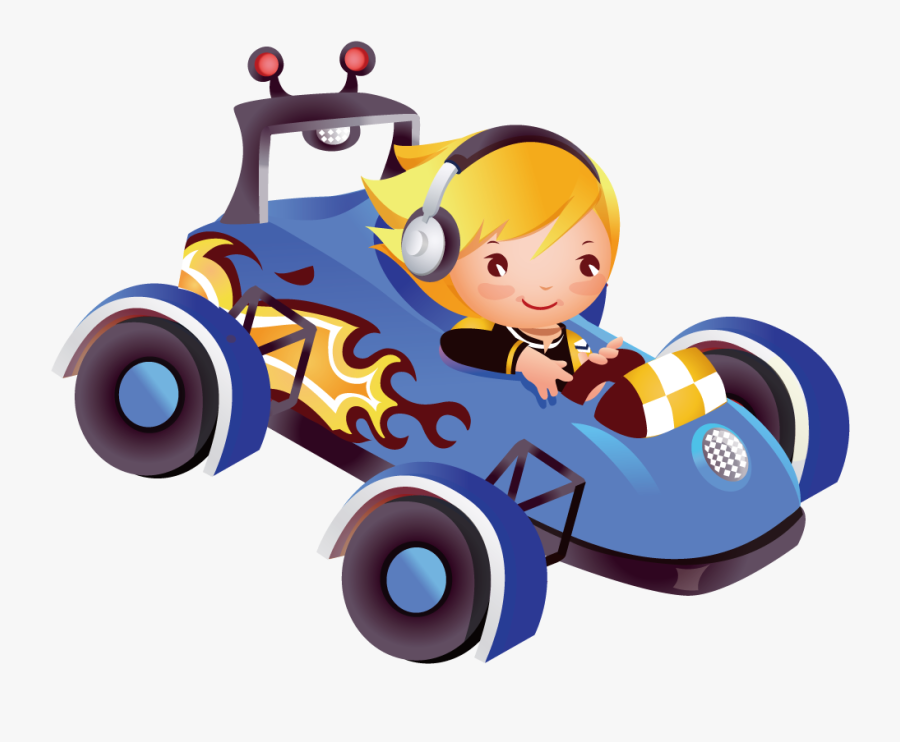 Banner Transparent Stock Bananas Clipart Car Cartoon - Cartoon Baby Girl Driving, Transparent Clipart