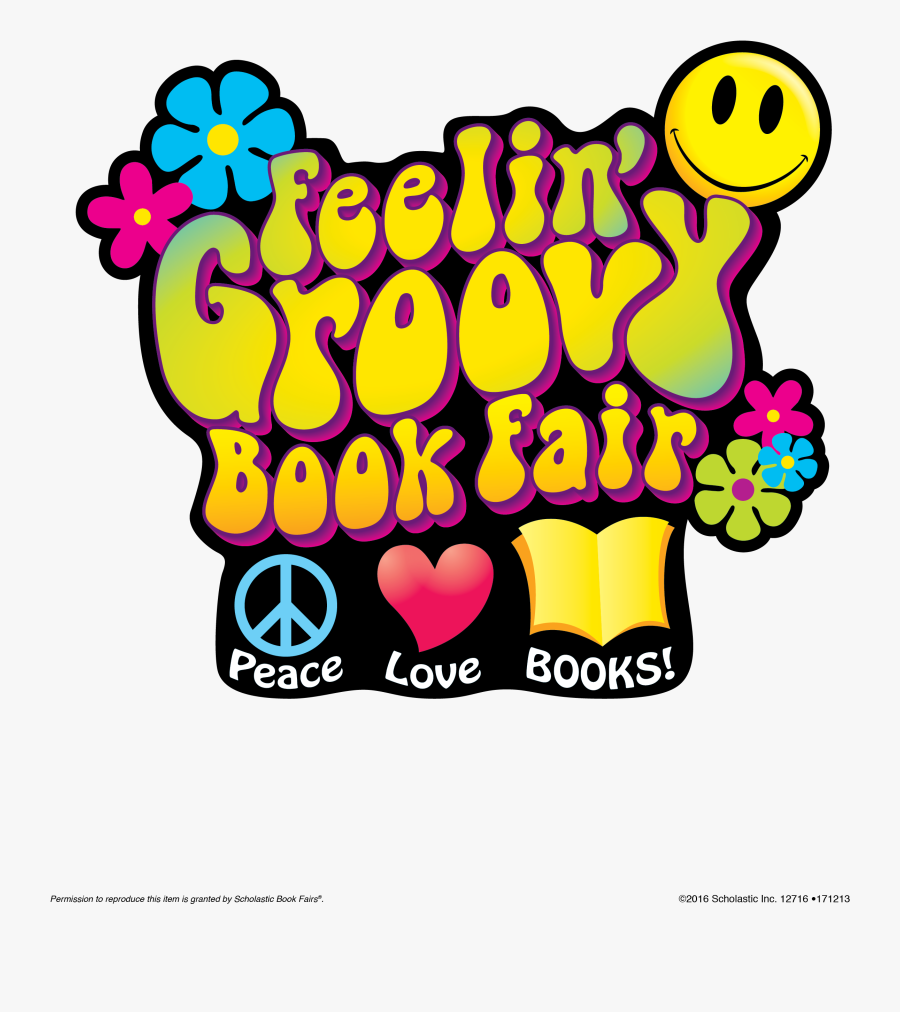 Scholastic Book Fair Luau Clipart - Feeling Groovy Book Fair Logo, Transparent Clipart
