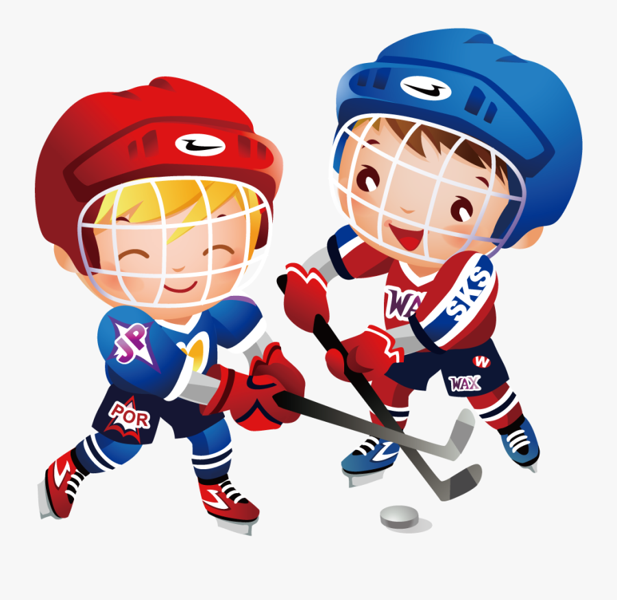 Ice Field Clip Art - Boy Playing Hockey Cartoon, Transparent Clipart