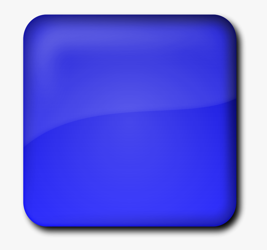 Blue Square Button Clipart - Square Button Png , Free Transparent Clipart -...