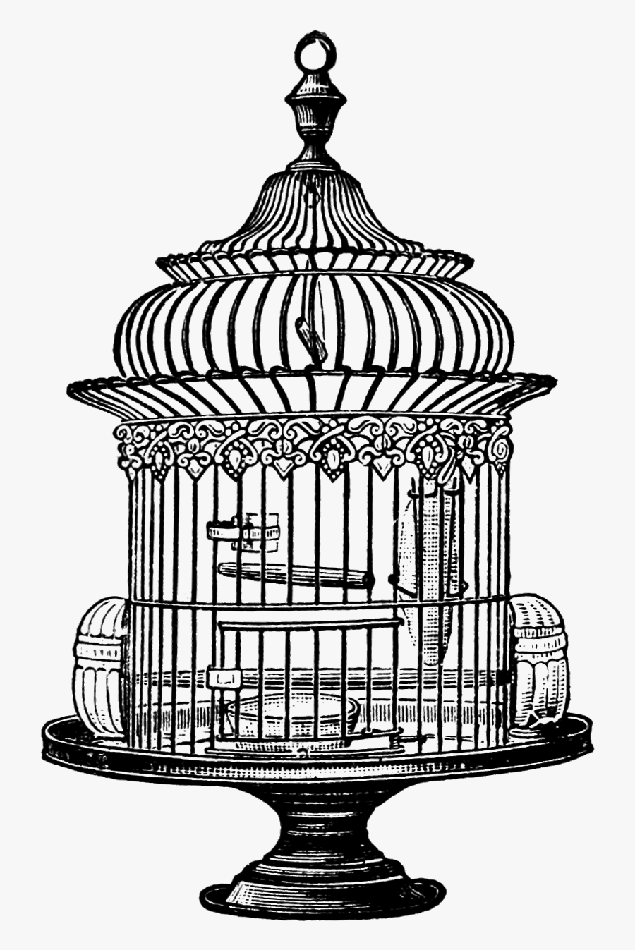 vintage bird cage png free transparent clipart clipartkey vintage bird cage png free