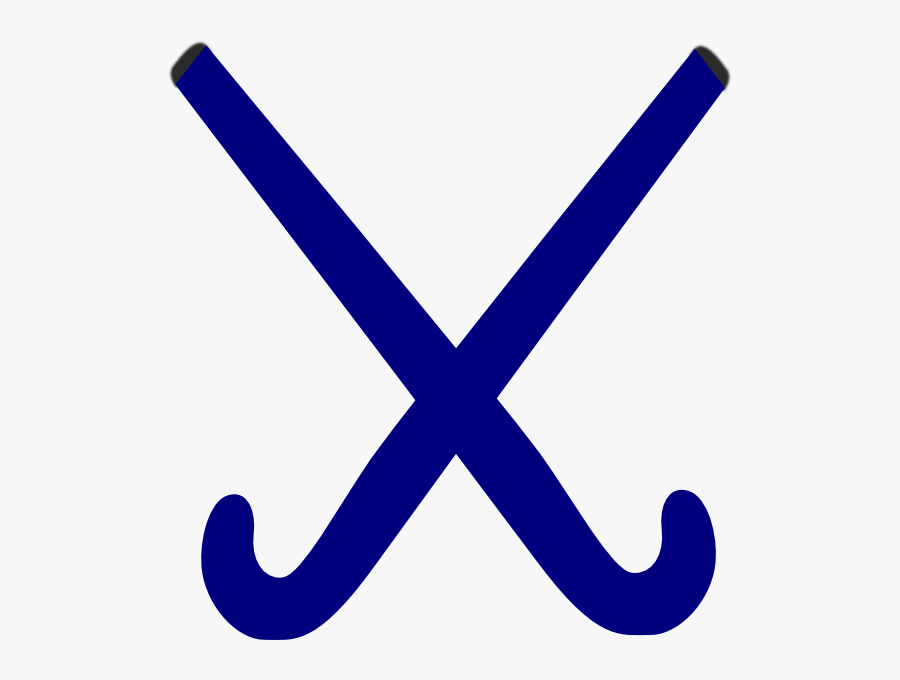 Blue Field Hockey Sticks, Transparent Clipart
