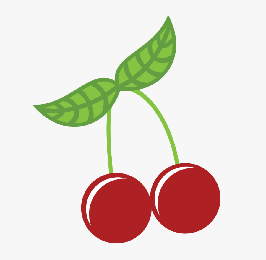 Cherries Svg File For Scrapbooking Cute Cvg Cuts For - Cute Cherry Clipart, Transparent Clipart