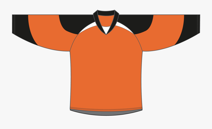 Jersey Clipart Youth Hockey - Canada Hockey Jersey Orange, Transparent Clipart