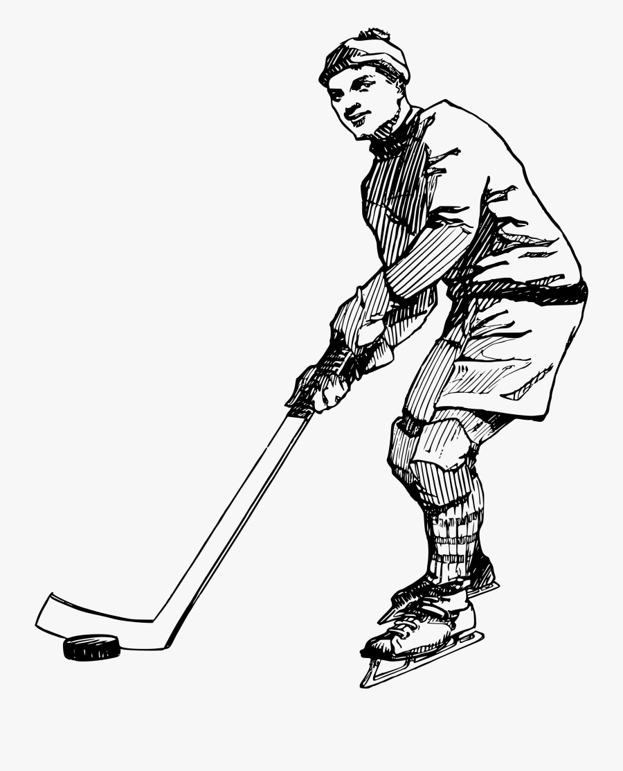 Hockey Drawing At Getdrawings - Sketch Of Winter Games, Transparent Clipart